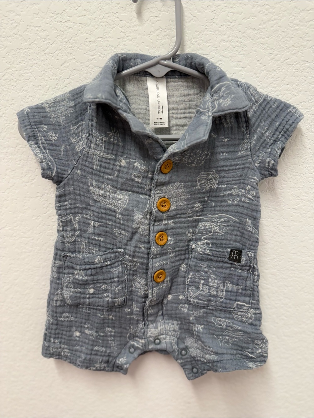 Modern Moments 2 set Short-Sleeve Baby Rompers - Picture 5 of 7